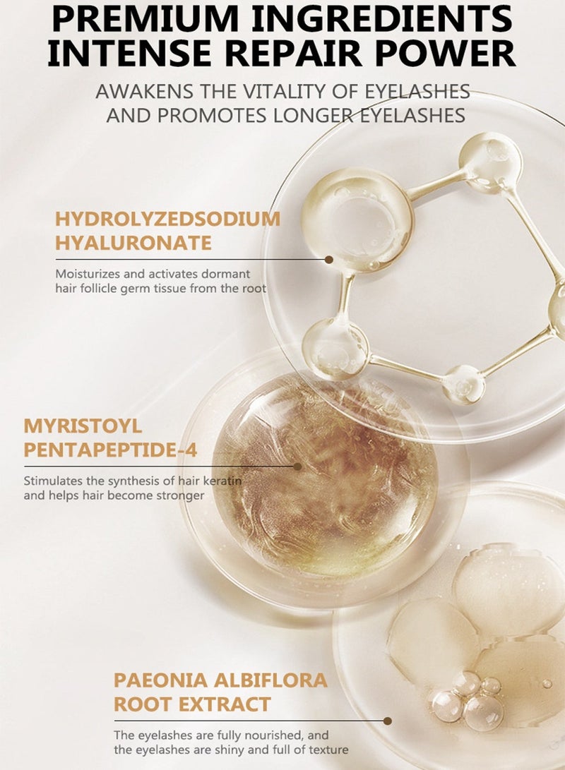 MOIKA Eyelash Growth Serum, Natural Lash Enhancer for Longer & Thicker Lashes, 4ml - Image 4